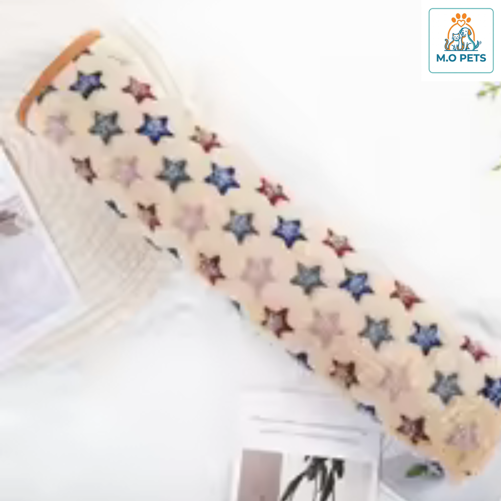 שמיכת פלנל לחיות מחמד, שמיכת הדפס כפות כלבים חמודה, מחצלת לחיות מחמד