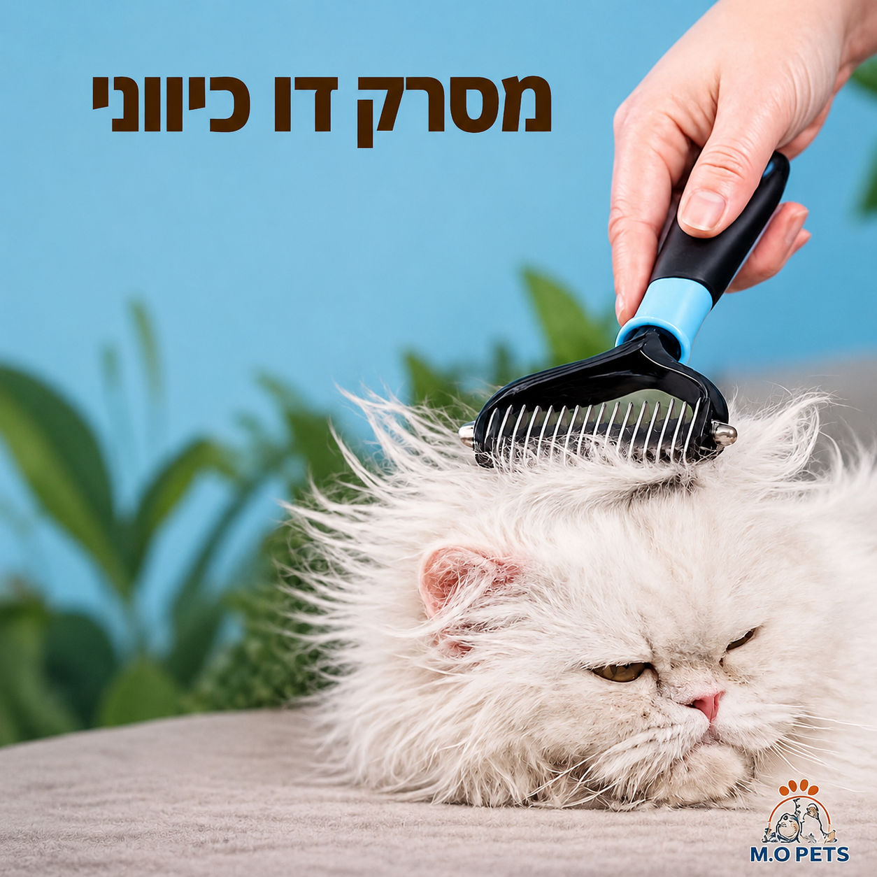 מברשת מקצועית להסרת נשירה  דו צדדית