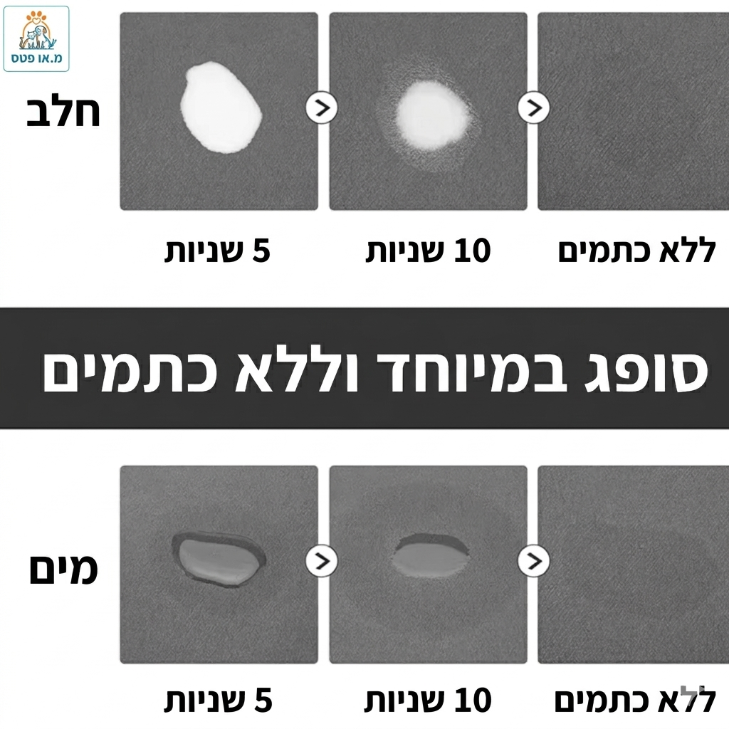 שמיכת פיפי הרחיצה לכלבים לאילוף חיית המחמד