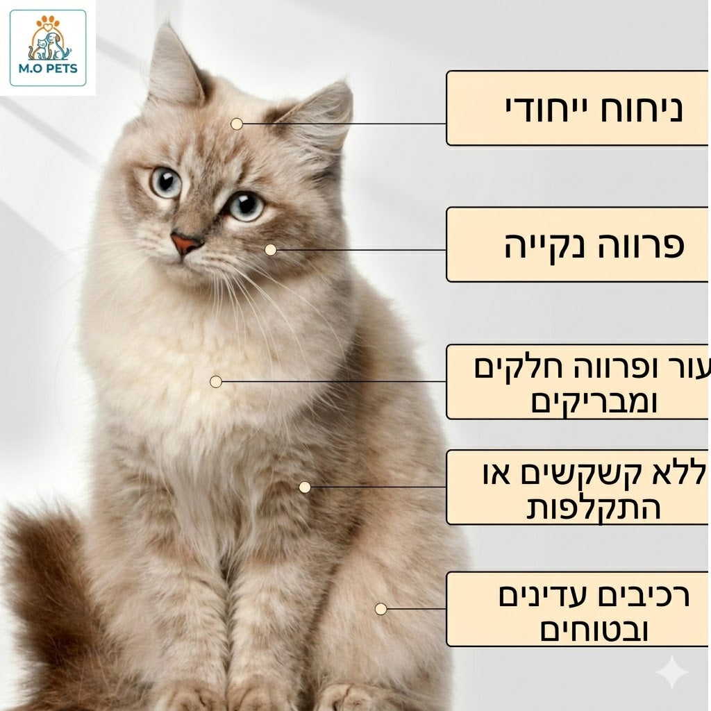 שמפו עדין לחתול ולכלב קוטל פרעושים